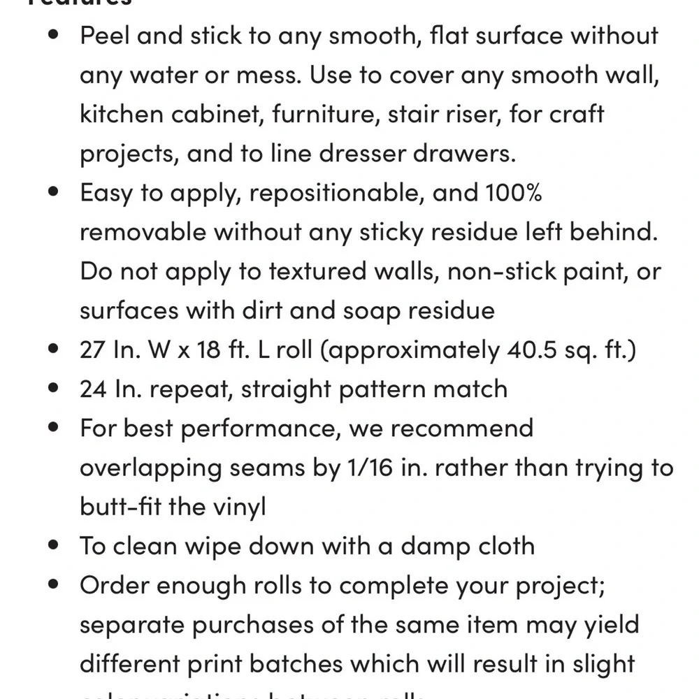 NWT Peel and stick wallpaper